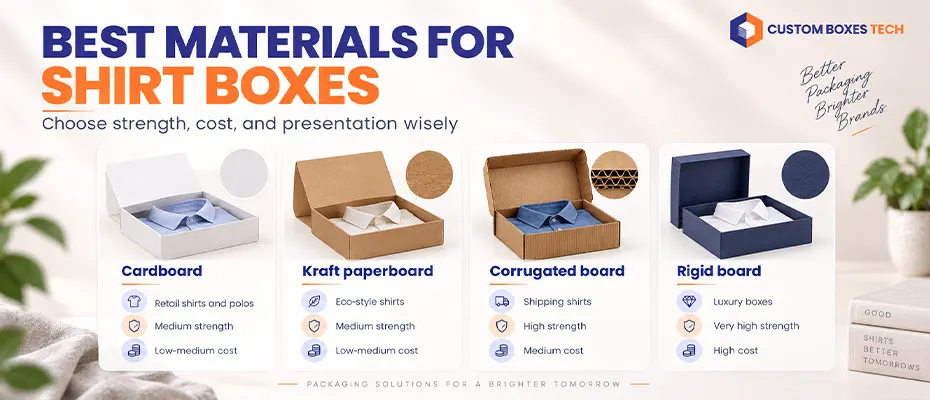 Material Choices: Cardboard, Kraft, Corrugated, and Rigid