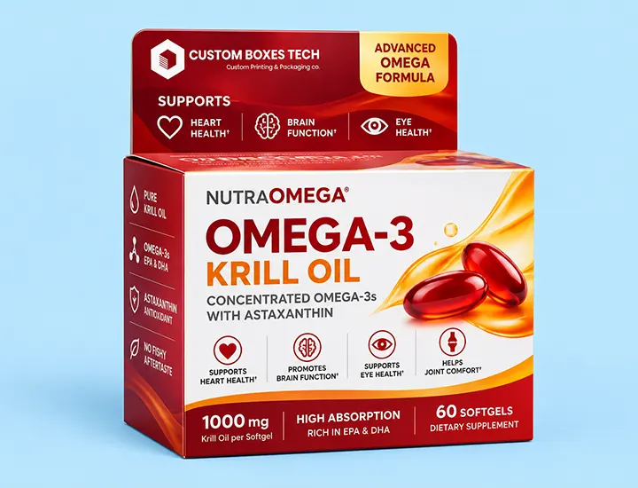 omega vitamin packaging boxes