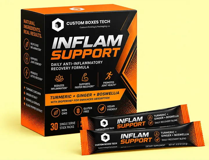 Inflammatory Supplement Packaging Boxes