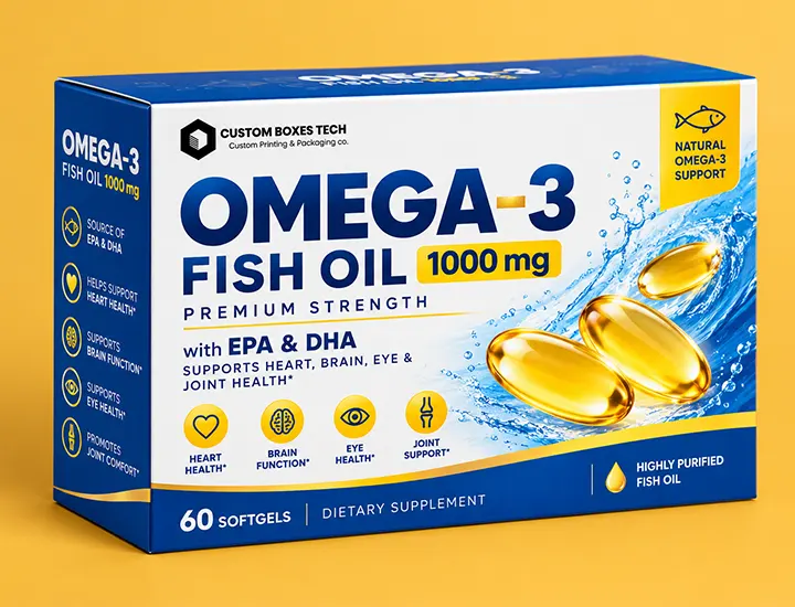 omega vitamin packaging boxes
