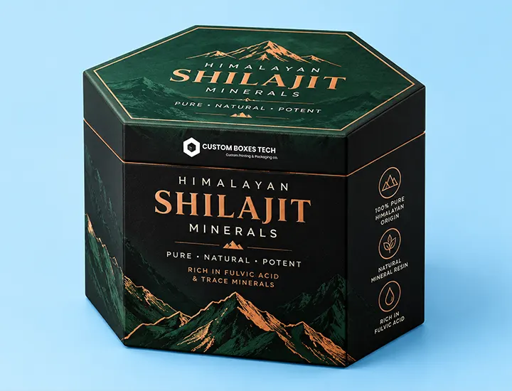 Shilajit packaging boxes (Minral/liquid)