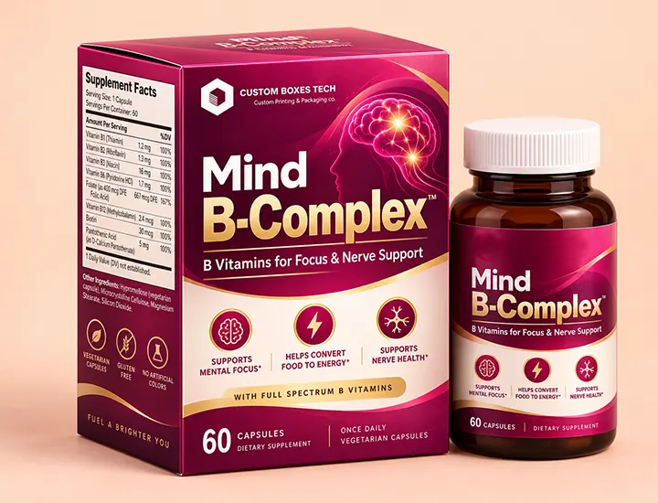 Brain Complex Supplement Packaging Boxes