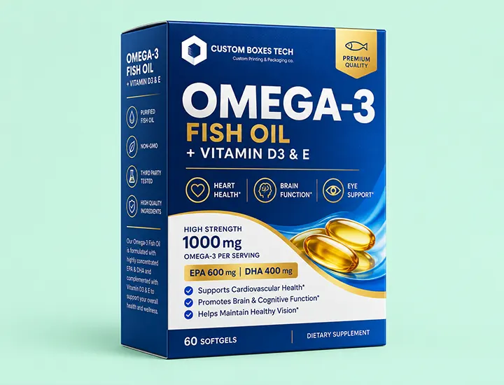 omega vitamin packaging boxes