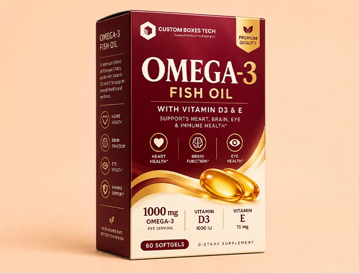 omega vitamin packaging boxes