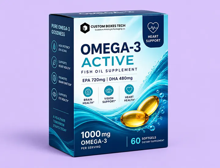omega vitamin packaging boxes