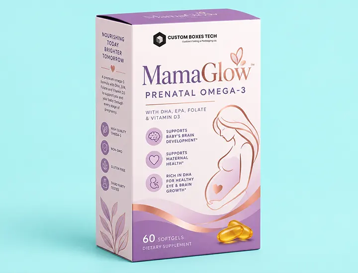 omega vitamin packaging boxes