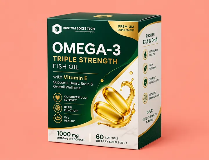 omega vitamin packaging boxes