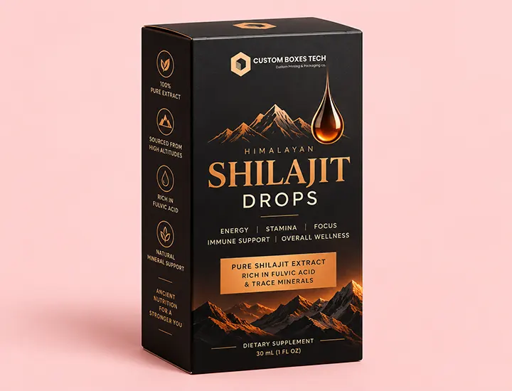 Shilajit packaging boxes (Minral/liquid)
