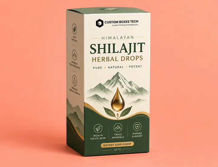 Shilajit packaging boxes (Minral/liquid)