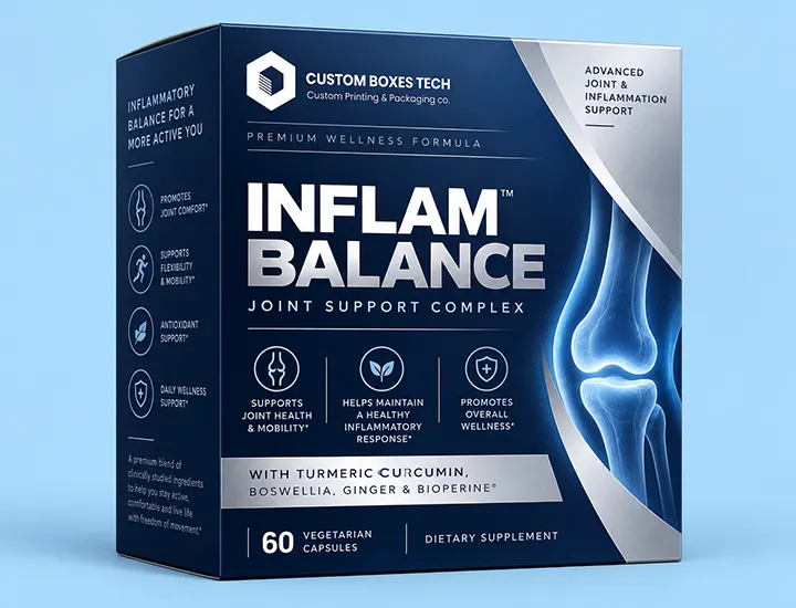 Inflammatory Supplement Packaging Boxes