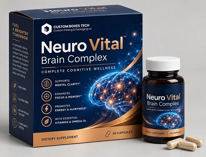 Brain Complex Supplement Packaging Boxes
