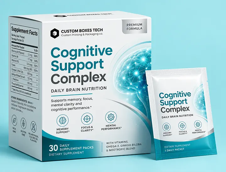 Brain Complex Supplement Packaging Boxes