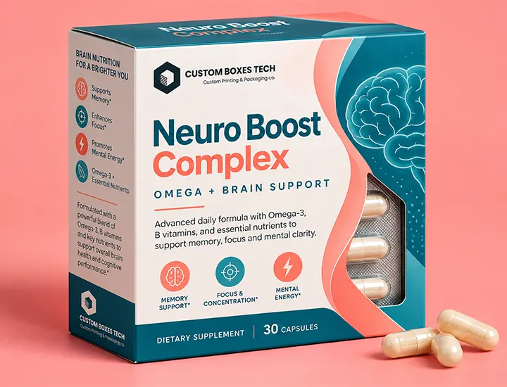 Brain Complex Supplement Packaging Boxes