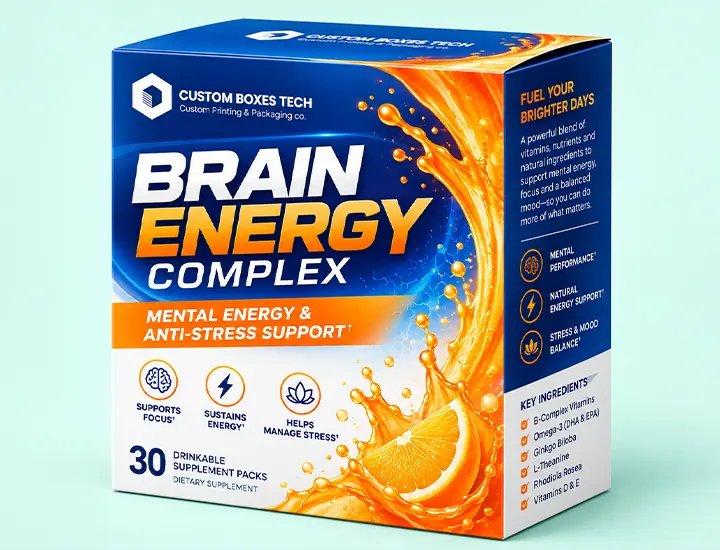 Brain Complex Supplement Packaging Boxes