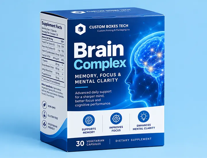 Brain Complex Supplement Packaging Boxes